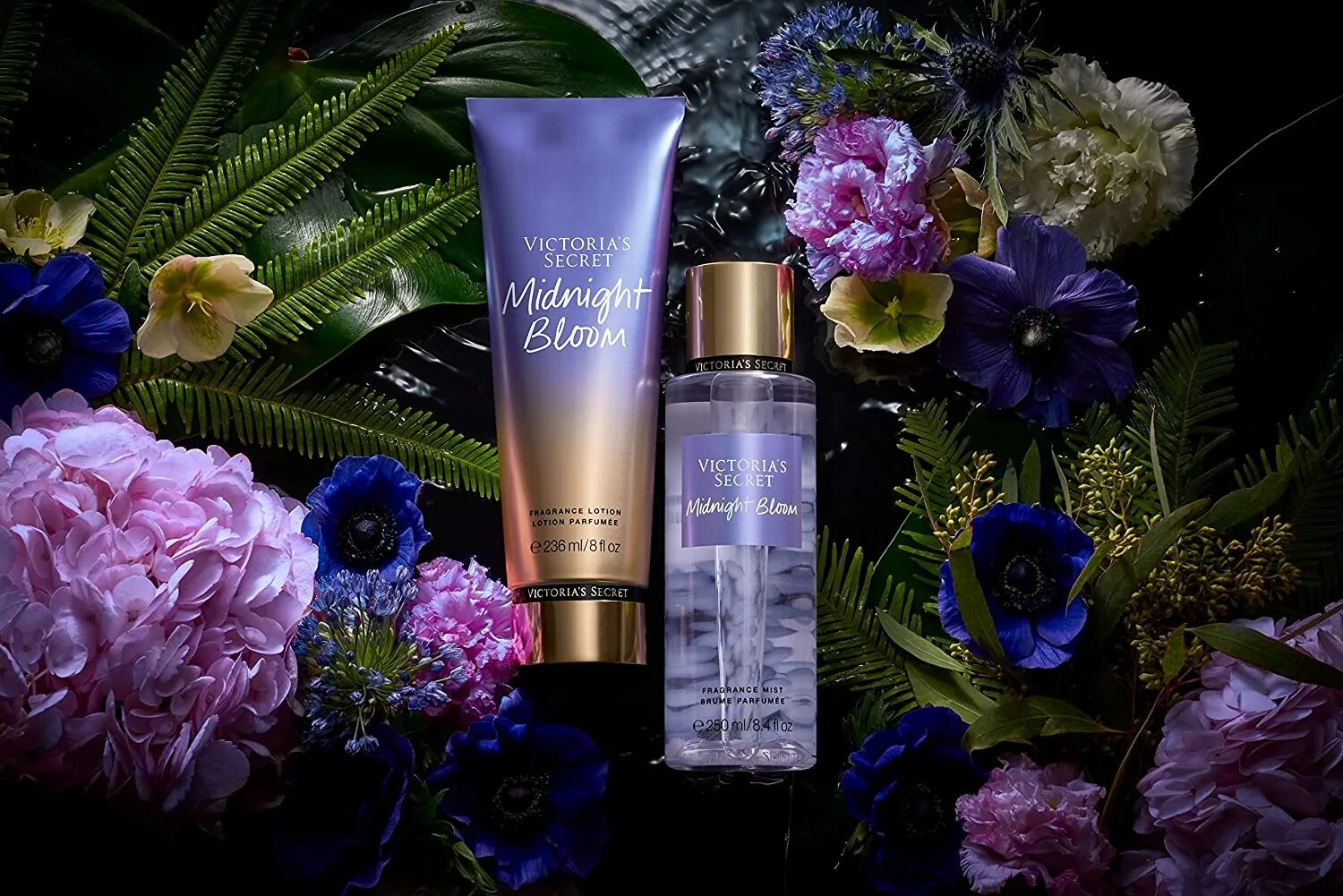 Midnight secret. Спрей- мист Victoria's Secret Midnight Bloom 250 ml.