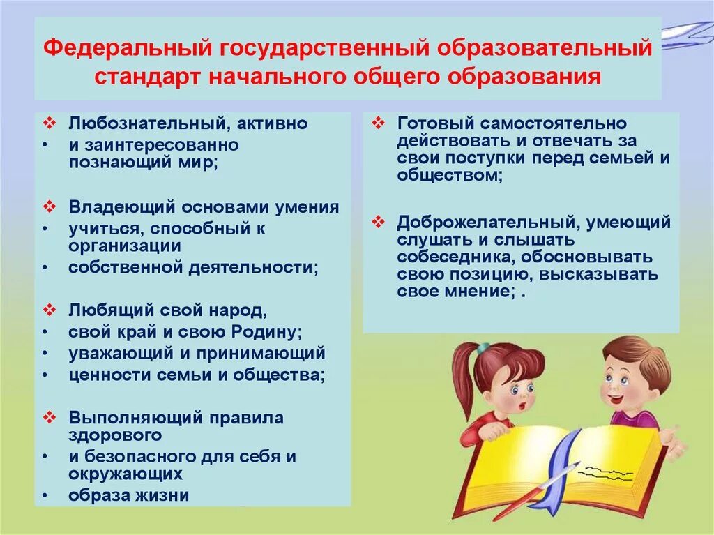 Организация обучения в условиях фгос. Образовательные стандарты в школе. ФГОС начального общего образования. Государственный стандарт образования. Требования стандарта ФГОС НОО.