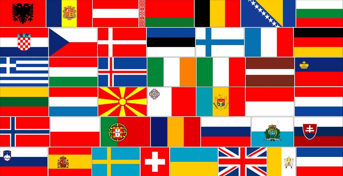 Флаги. Флаги государств. Флаги европейских государств.