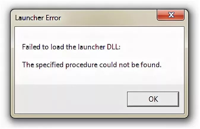 Failed to load Launcher dll CS go. Error in loading dll. Failed to load the specified file.