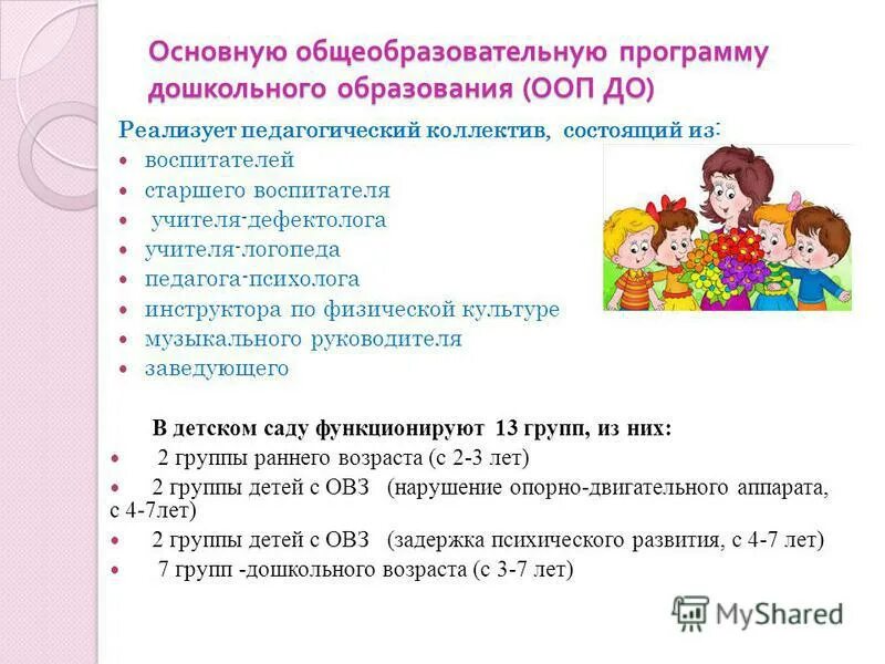 Список программ дошкольного образования. Список программ дошкольного образования