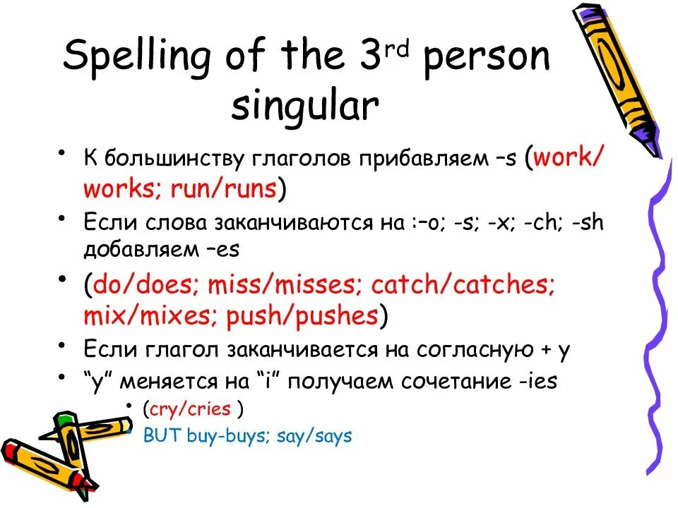 Person singular правило. Third person singular правило. 3rd person singular правило. Present simple правило third person.