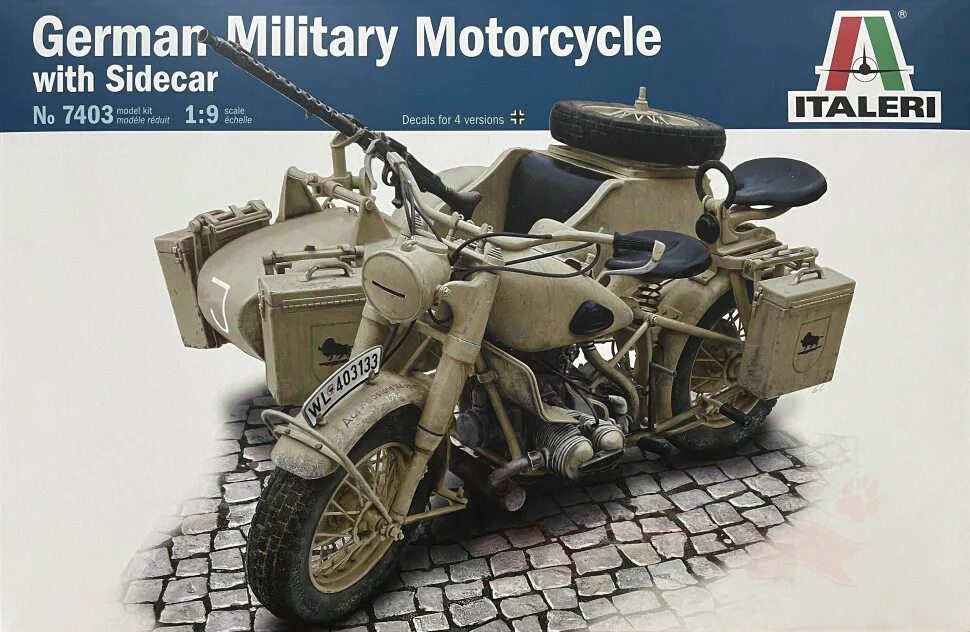 Мотоцикл BMW r75. Италери BMW r75 1/9. Немецкий мотоцикл BMW r75 модель. Italeri 7403 мотоцикл German Military Motorcycle with Sidecar 1/9. Сборные модели мотоциклов