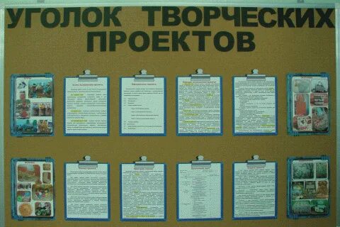 Уголок проектов