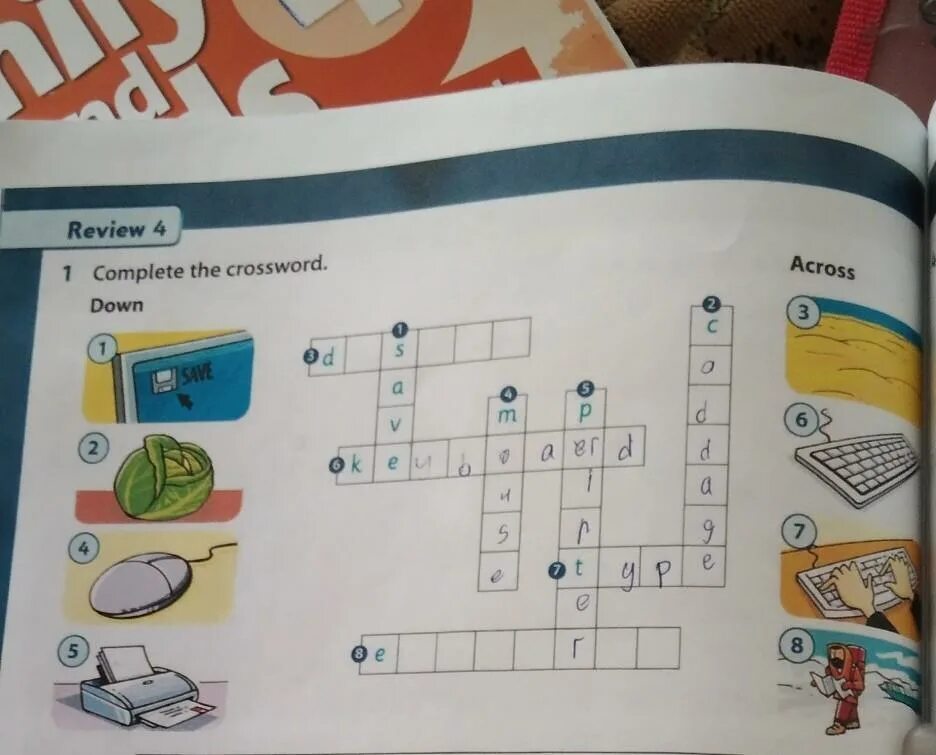 4 complete the crossword