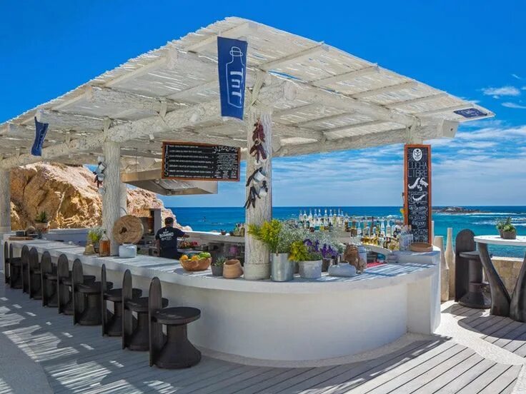 Pin by Pistol Pete's Atelier on private paradise Beach bars, Patio, Beach lounge