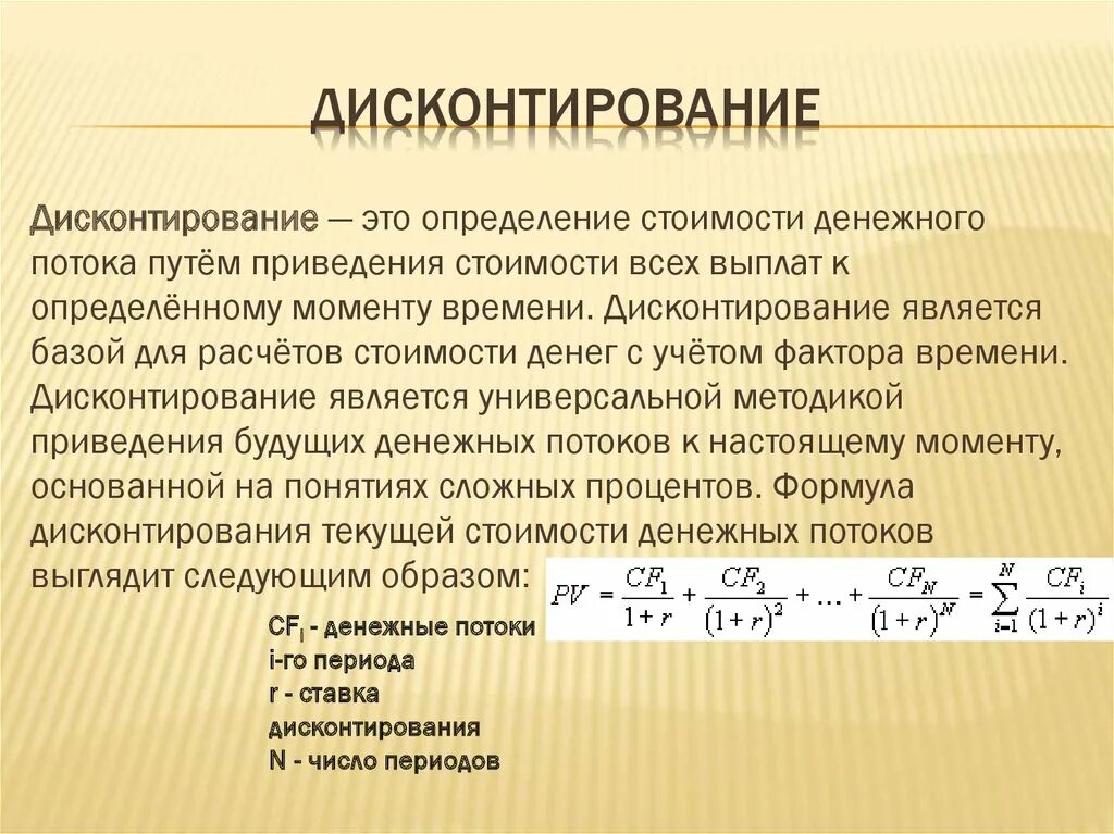 Текущую стоимость будущих денежных потоков. Дисконтирование это. Ставка дисконтирования формула. Ставка дисконтирования для инвестиционного проекта формула. Дисконтирование это в экономике.