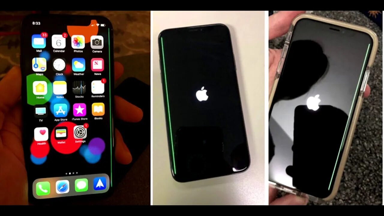 Полоска айфон 11. Зеленая полоса на айфоне 10. Iphone x полоса. Зеленые полосы айфон х. Заводской экран айфона.