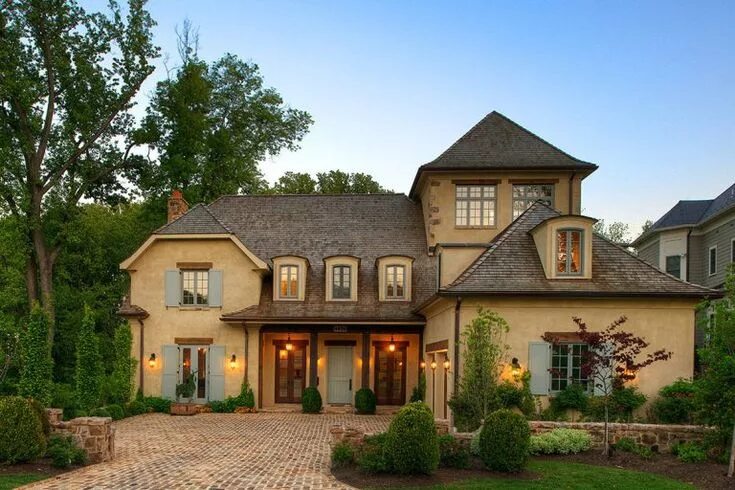 New Built French Style Country Cottage in Washington DC French cottage exterior,