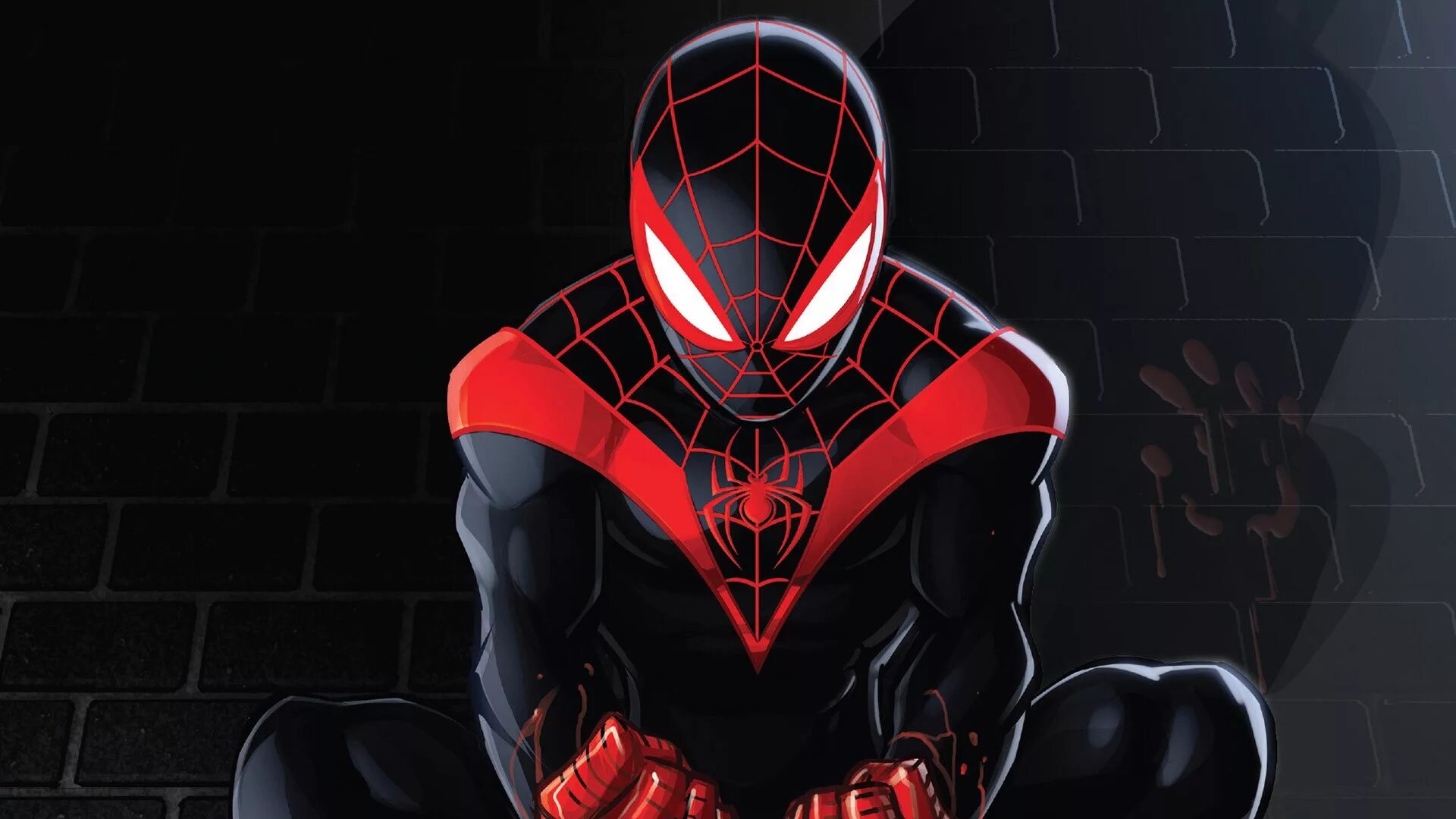 Спайдер мен майлс. Marvel's человек-паук: Майлз Моралес. Черный человек паук Майлз Моралес. Человек паук черный с красным Майлз Моралес. Спайдер Марвел Майлз Моралес.