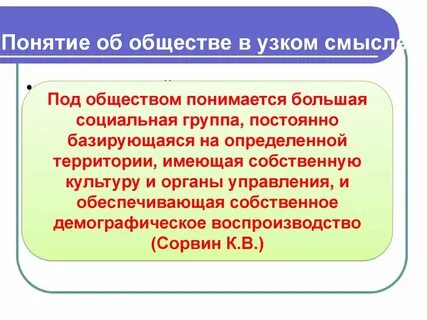 Под обществом понимается