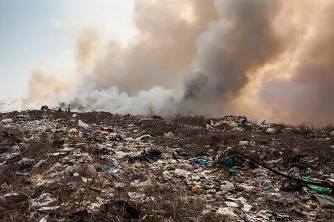 Загрязнение воздуха промышленными отходами