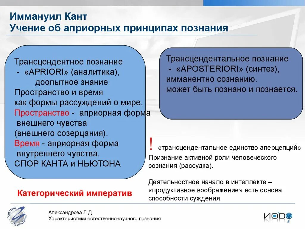 Познание по канту. Учение Канта. Априорное знание в философии это. Принципы априорного знания. Априорные принципы Канта.