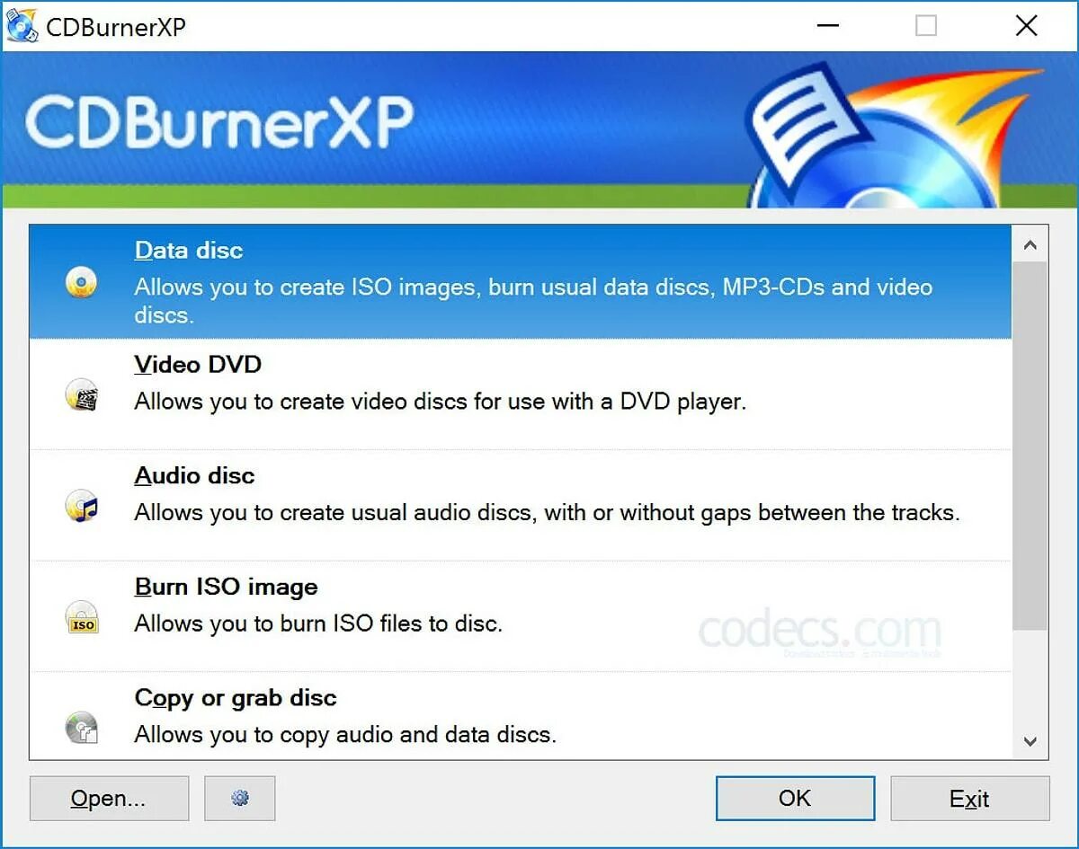 CDBURNERXP. Программа для записи дисков. Программа для записи на диск. CD Burner хр.