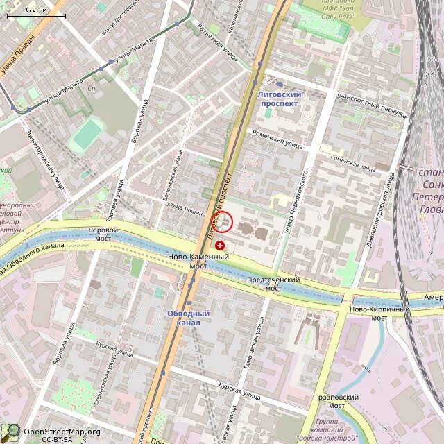 Лиговский проспект санкт петербург карта
