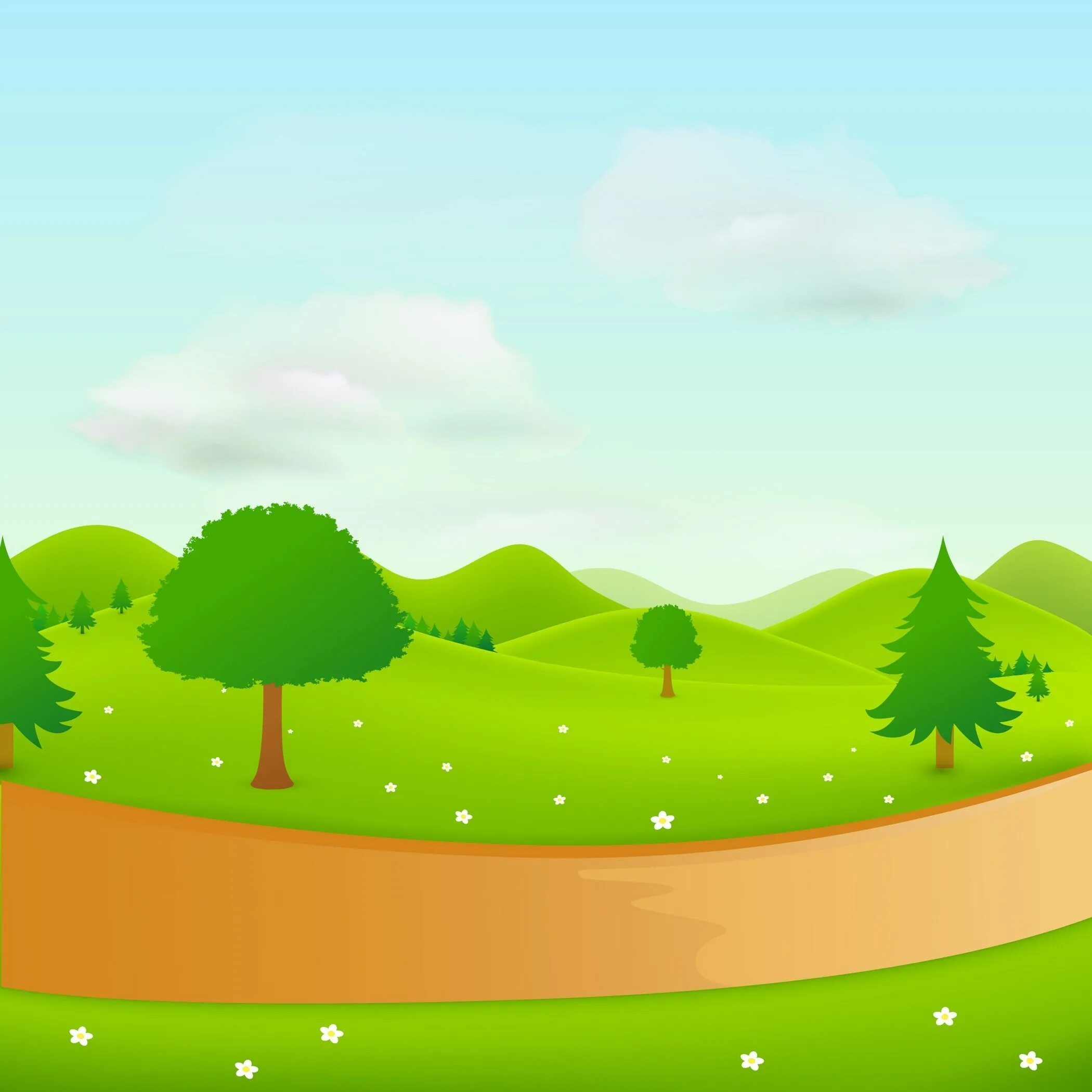 лесная дорога рисунок. лесная дорога рисунок. лесная дорога рисунок. мультяшная поляна. картина современная.