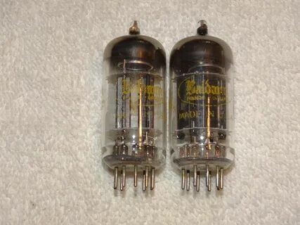 2 X 12au7 Raytheon-Baldwin Tubes * черная пластины * очень сильные * 1959 * #11 