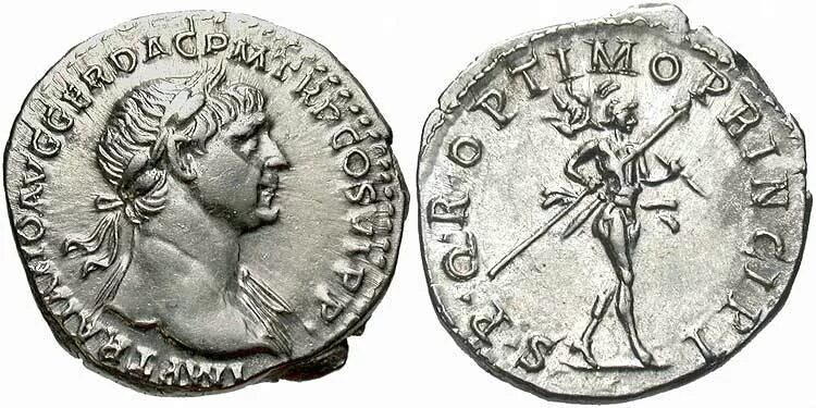 Римская монета 5 букв