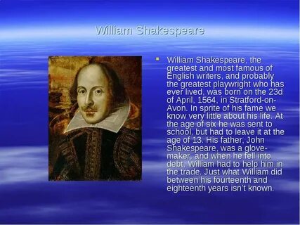 William shakespeare great english playwright