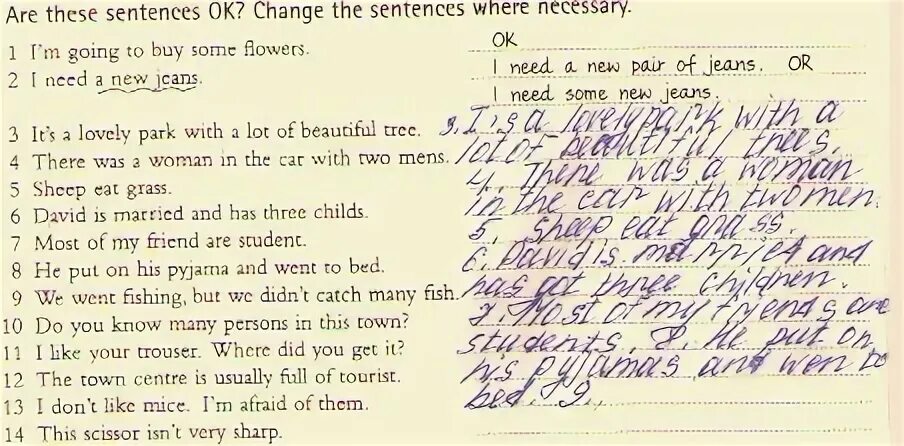 Ответы are these sentences ok change the sentences where necessary 66.3. Are these sentences ok change them where necessary. Complete the sentences using the where necessary. Complete the Sences with a or an where necessary. Английский necessary