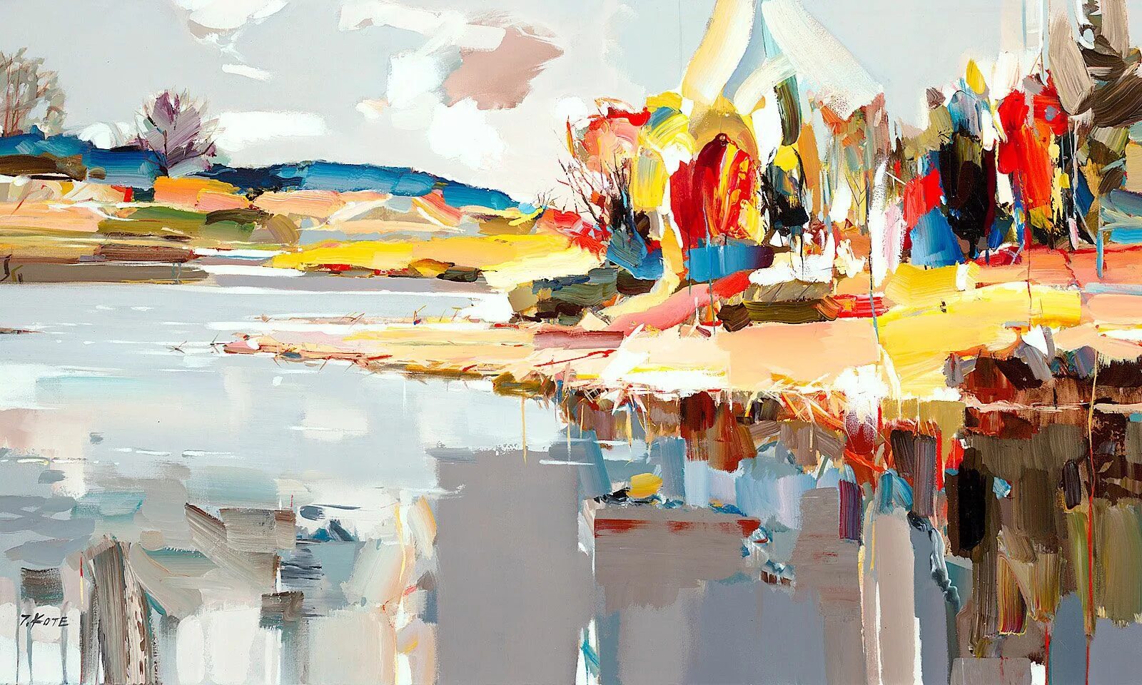 Живопись Josef kote пейзажи. Маслом будет хватать