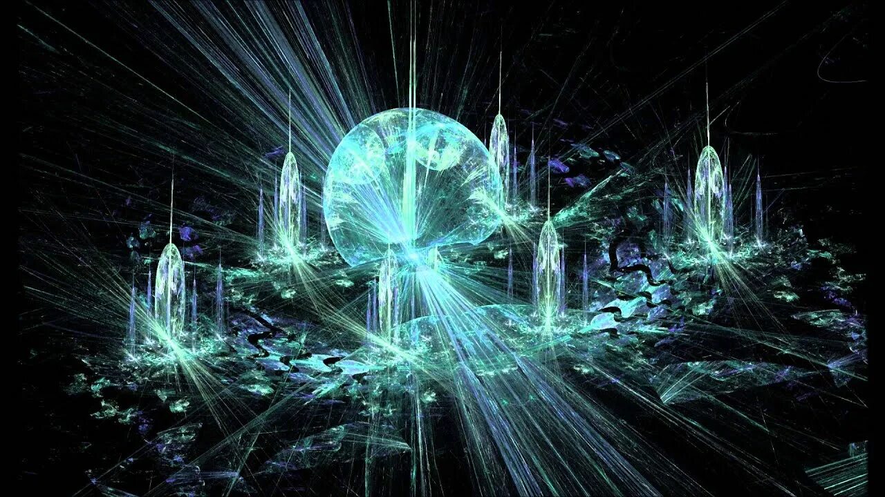 Многомерное пространство. Дмт визуалы. Квантовое поле. Технологичный фон. Матрица пространства.