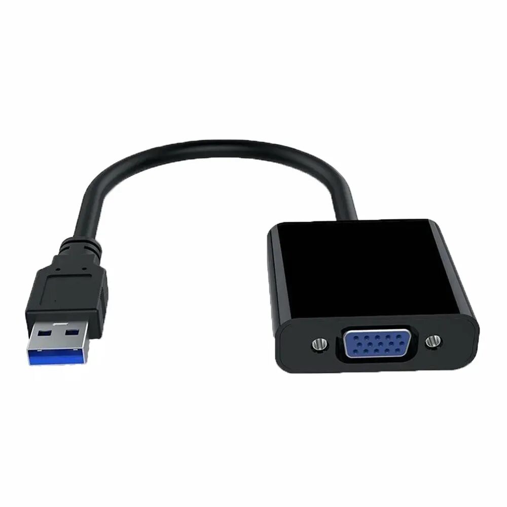 Купить адаптер для монитора. Переходник USB 3.0 - VGA (5201), Black. Переходник VGA на USB 2.0. Кабель адаптер УСБ К ВГА. USB 3.0 to VGA Adapter 1080p.