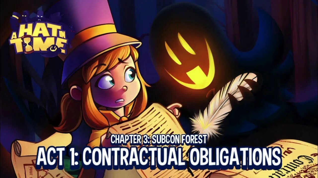 Ch time. A hat in time Subcon Forest. A hat in time скрины. Лес подсознания a hat in time. A hat in time контракты.