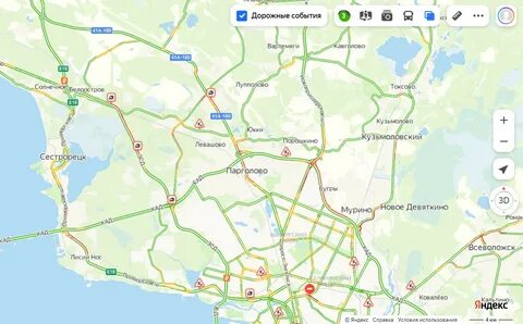 Пробки в санкт петербурге московское шоссе