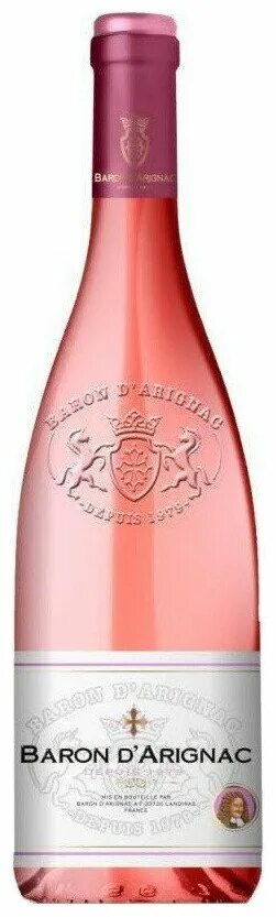 Вино д 0. Вино Baron d'Arignac Rose moelleux, 0.75 л. Французское вино Барон де Ариньяк. Барон ДАРИНЬЯК розовое вино. Барон д'Ариньяк / Baron d’Arignac.