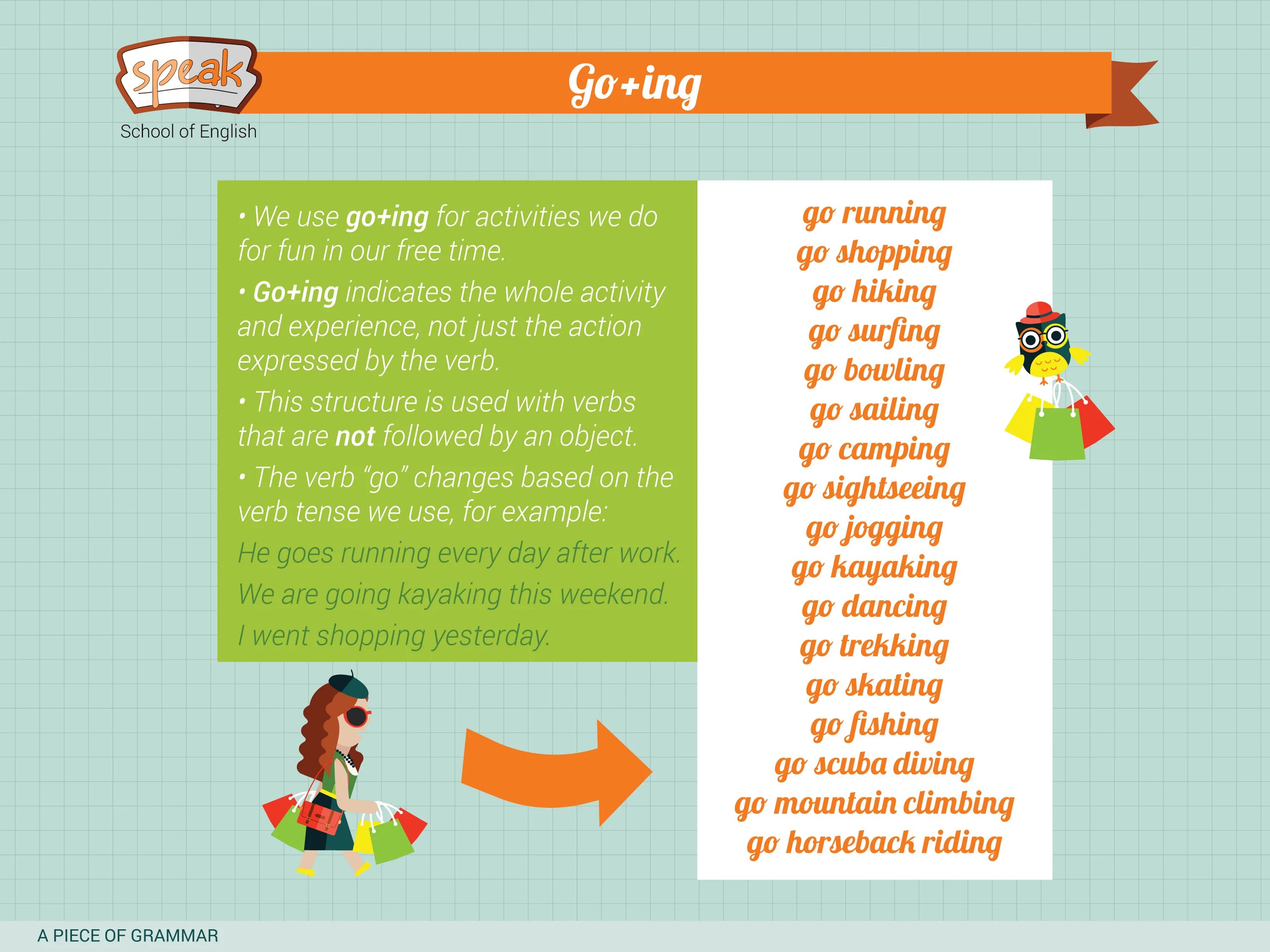 Go for activities герундий. Go + ing. Задание на go ing. Go +-ing for activities. Go for activities