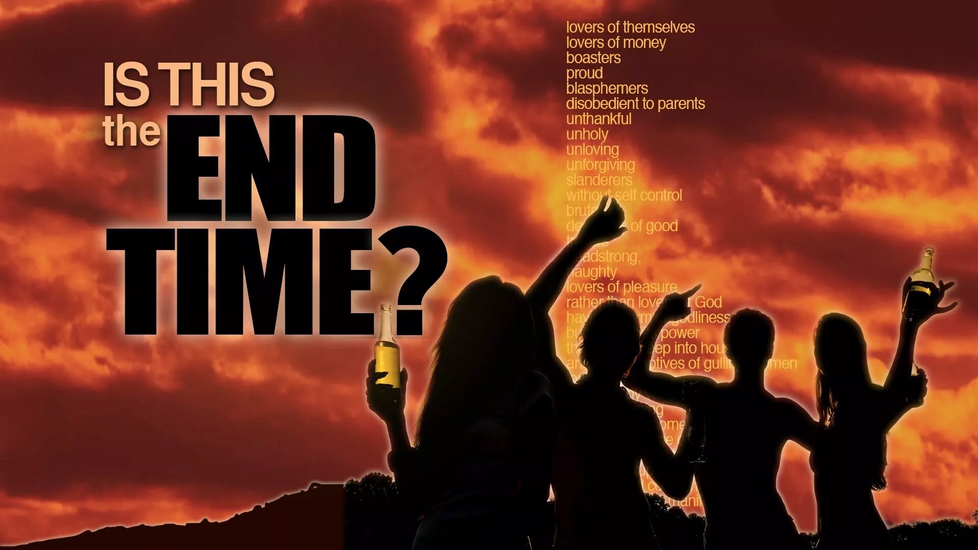 Event end time. End of time. the end. to the ends of time. end of days.