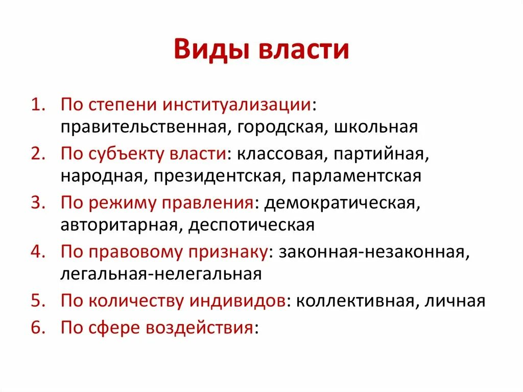 Основной власти. Виды власти. Власть виды власти. Понятие и виды власти. Степень институализации власти.