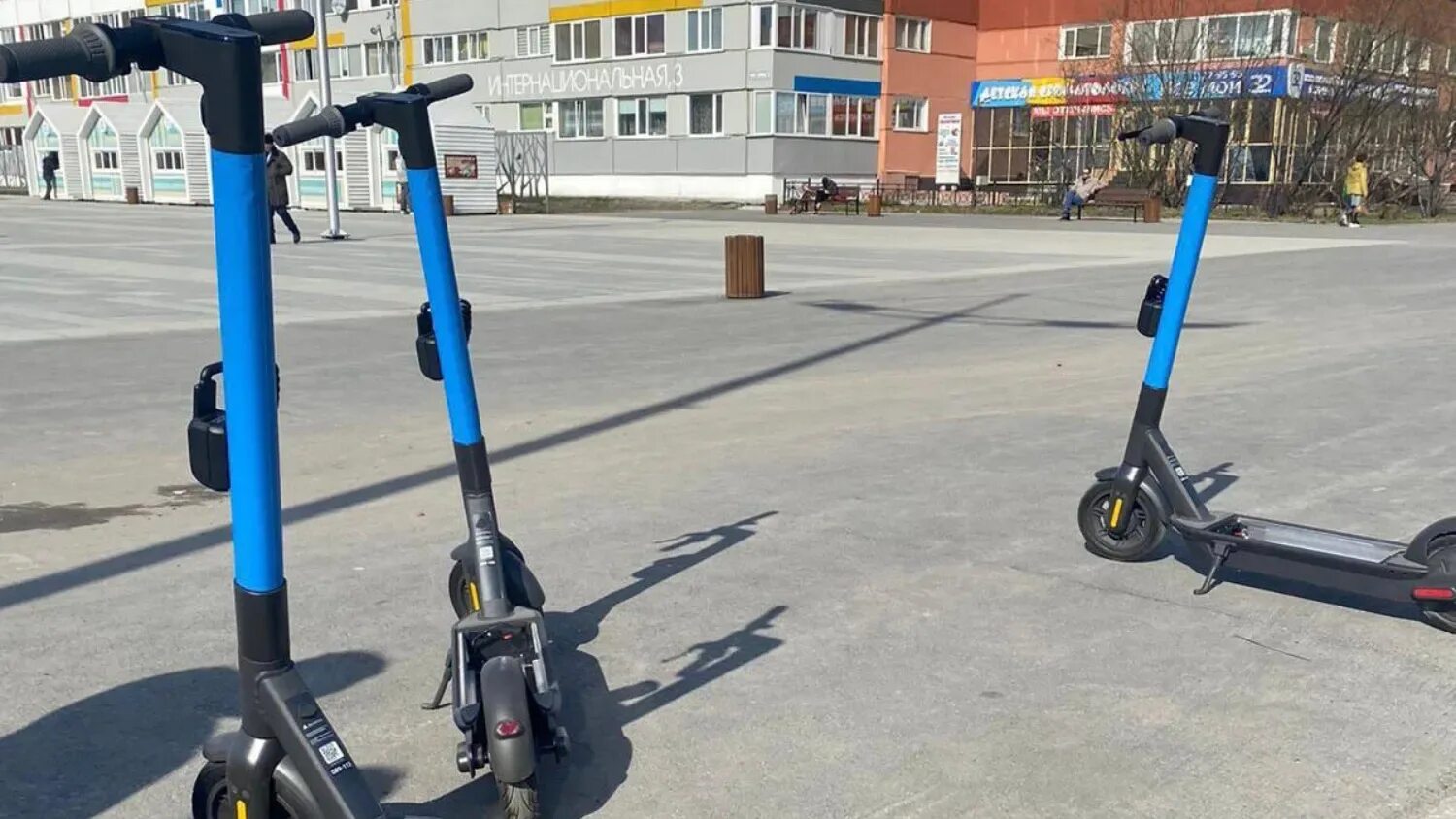 Самокат напрокат в москве через приложение. Прокатный самокат. Прокатный электросамокат. Электросамокат напрокат. Электросамокат синий.