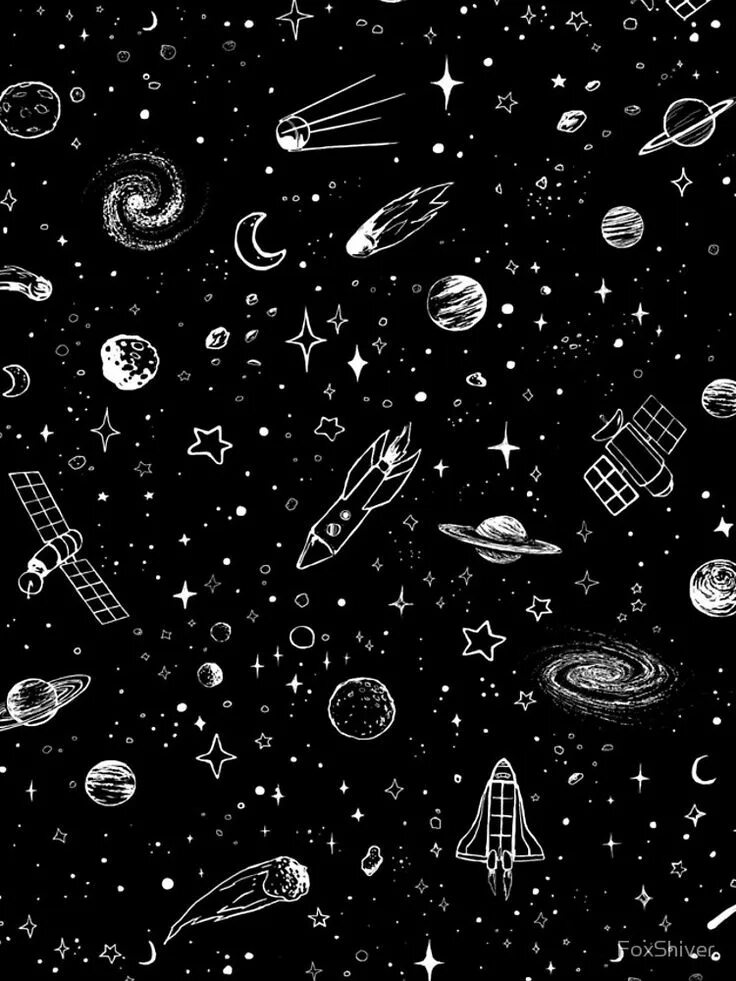 Космос рисование на чёрном фоне. Космический орнамент. Космос черно белый. Космос в черно белом цвете.
