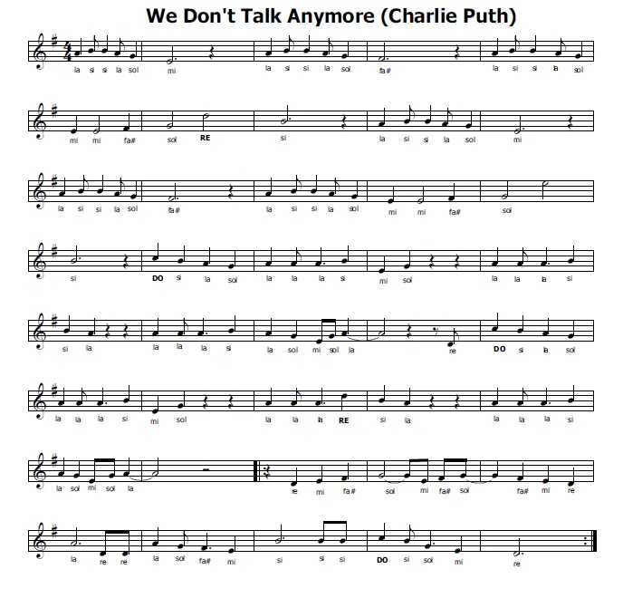 Dont anymore. Ноты we don't talk anymore на пианино. We don't talk anymore Ноты для фортепиано. We don't talk about Bruno Ноты. Ноты песни we don't talk anymore.