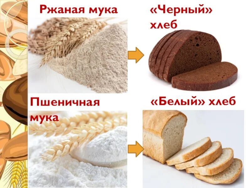 Белый хлеб получают из. Пшеничная мука и ржаная мука. Хлебобулочные изделия в муке. Мука для хлеба. Ржаная мука хлеб.