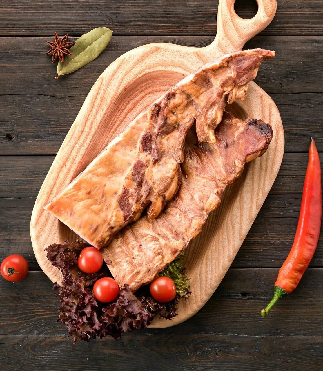 Копчение свиных ребрышек