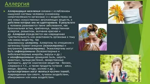 Тема аллергия