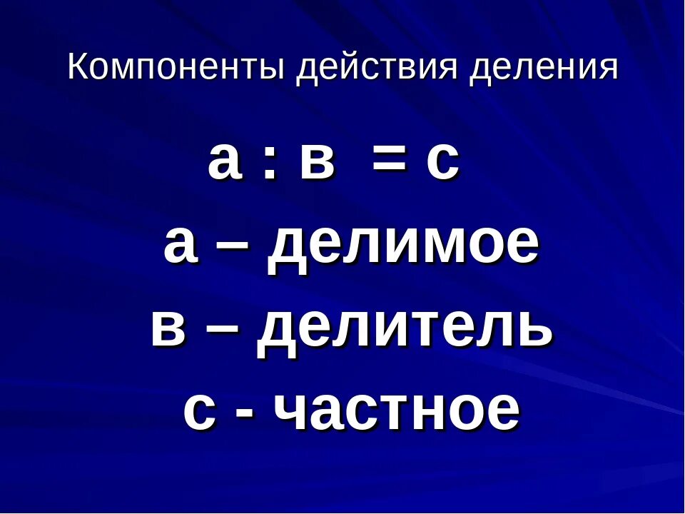 Компоненты действия деления 2 класс презентация. Компоненты деления. Компоненты делимое. Компоненты действия деления. Название компонентов деления.