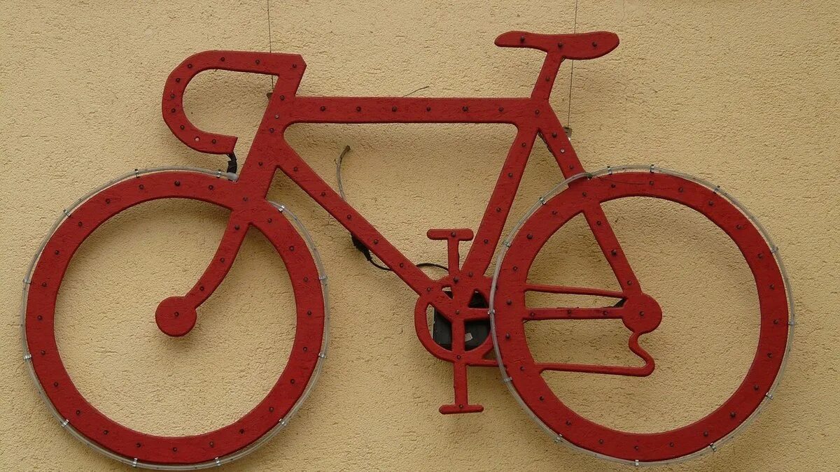 New red bicycle