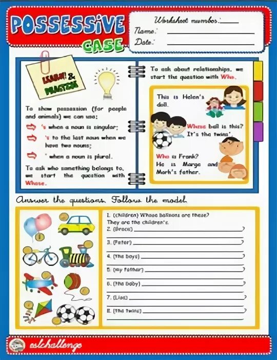 Possessive case exercises. Possessive case exercises