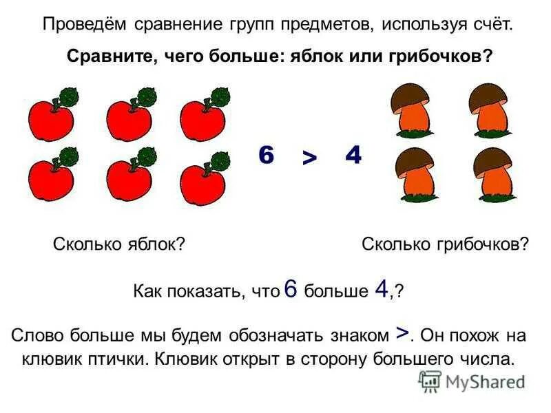Текст сравнения предметов. Текст сравнения предметов