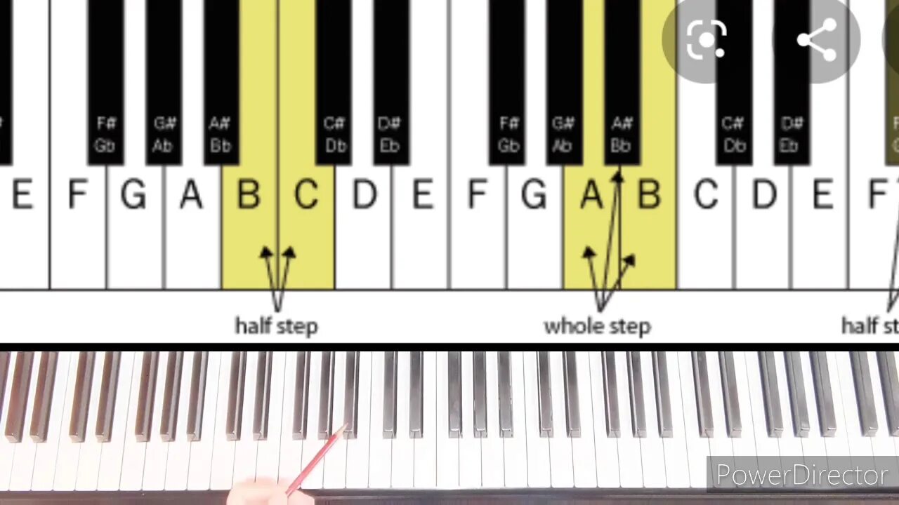 Half Step. G1 Нота. Whole Tones and half-Tones. Intervals de Notes. Music step