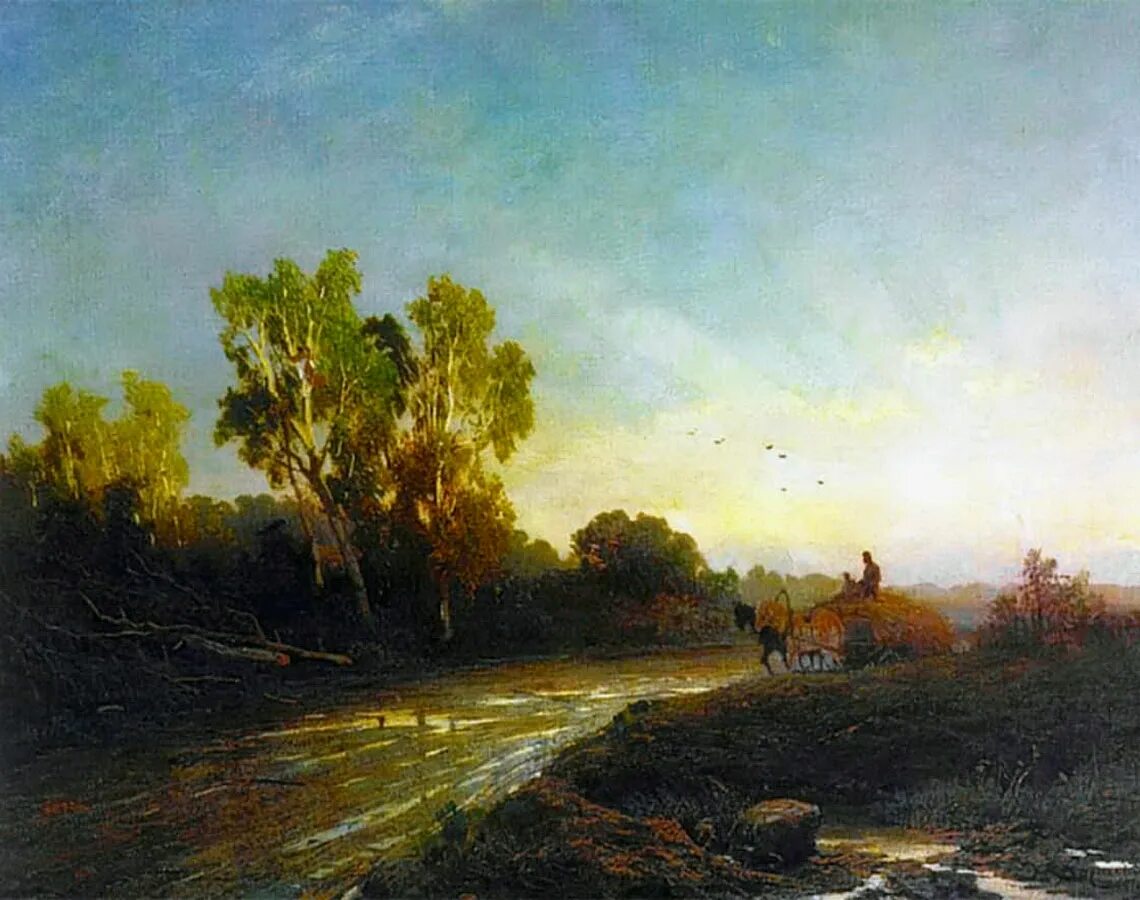 Федор Александрович Васильев (1850—1873). Федор Александрович Васильев ( 1850—1873) болото. Васильев Федор Александрович (1850 г. – 1873 г.). Фёдор Александрович Васильев после дождя. Проселок.