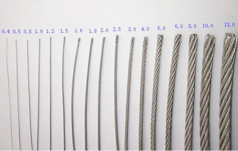 Stainless Steel 0.4 mm. Трос стальной мягкий 1мм. Канат стальной арматурный 1x7. Трос стальной d4 мм, 300 м.