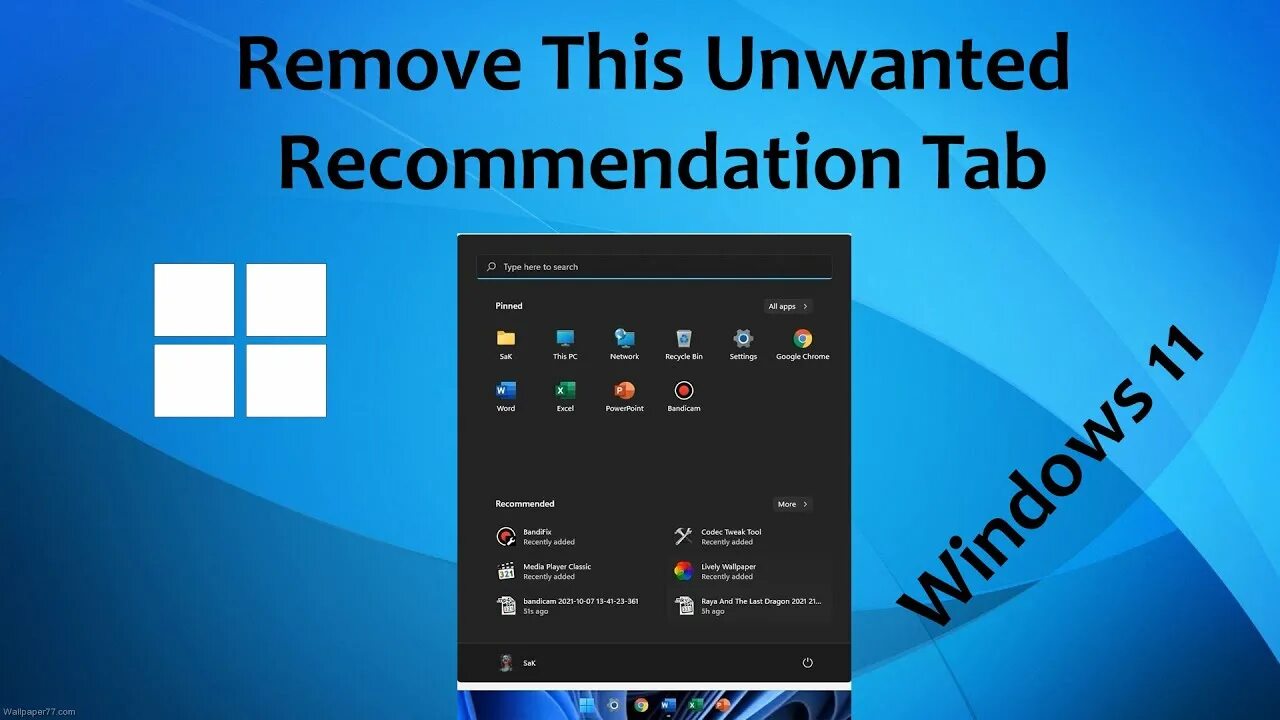 How to remove back from Windows 10's start. Start 11 2