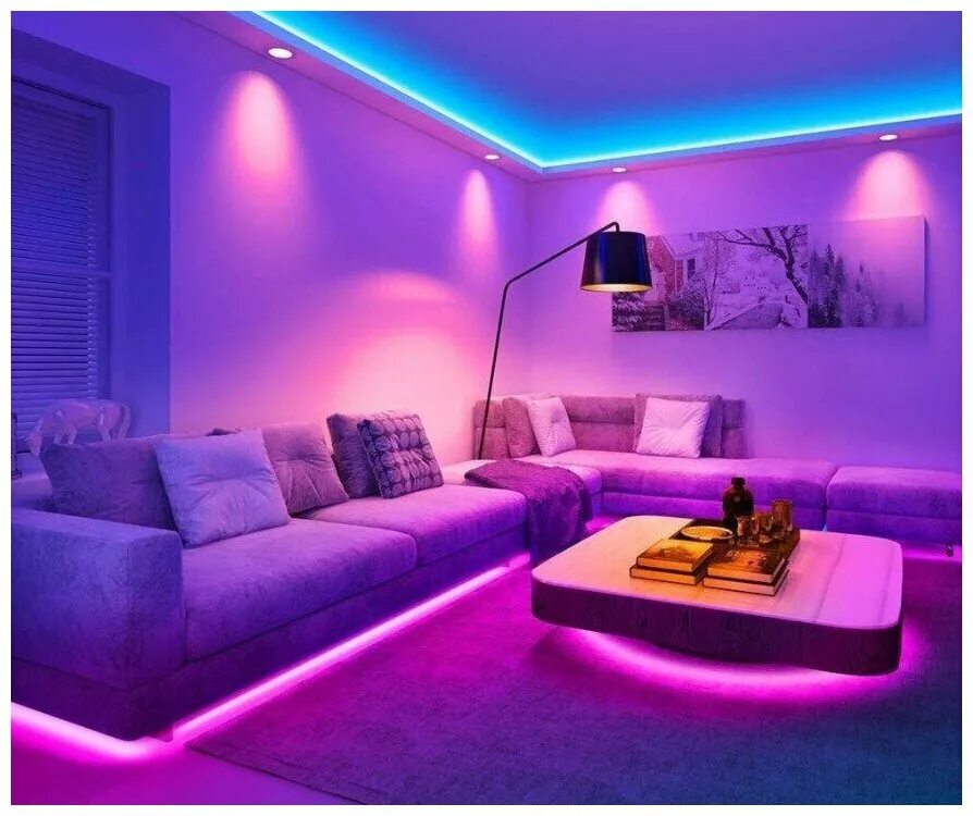 Диодное освещение. Led strip Lights комната. 100ft RGB led strip Light. Светодиодная лента в комнате. Комната с подсветкой.