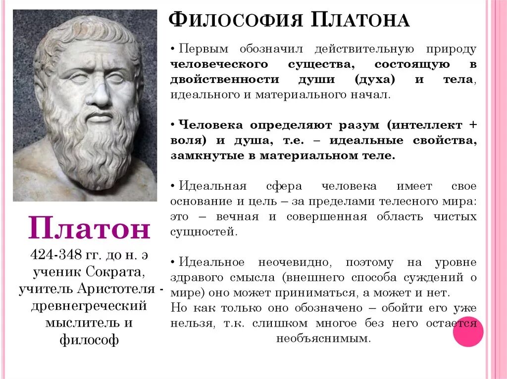 Чем по мнению автора самому человеку. Платон философ учения. Философия Платона. Платон его взгляды на философию. Философия Платона кратко.