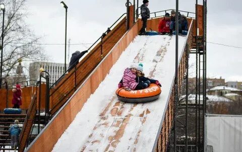 Тюбинговые горки в москве 2023